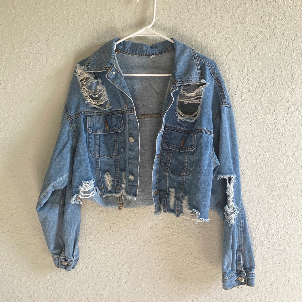 Ripped Jean Jacket